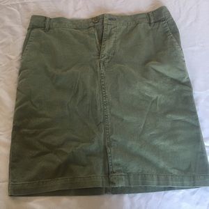 Army green skirt